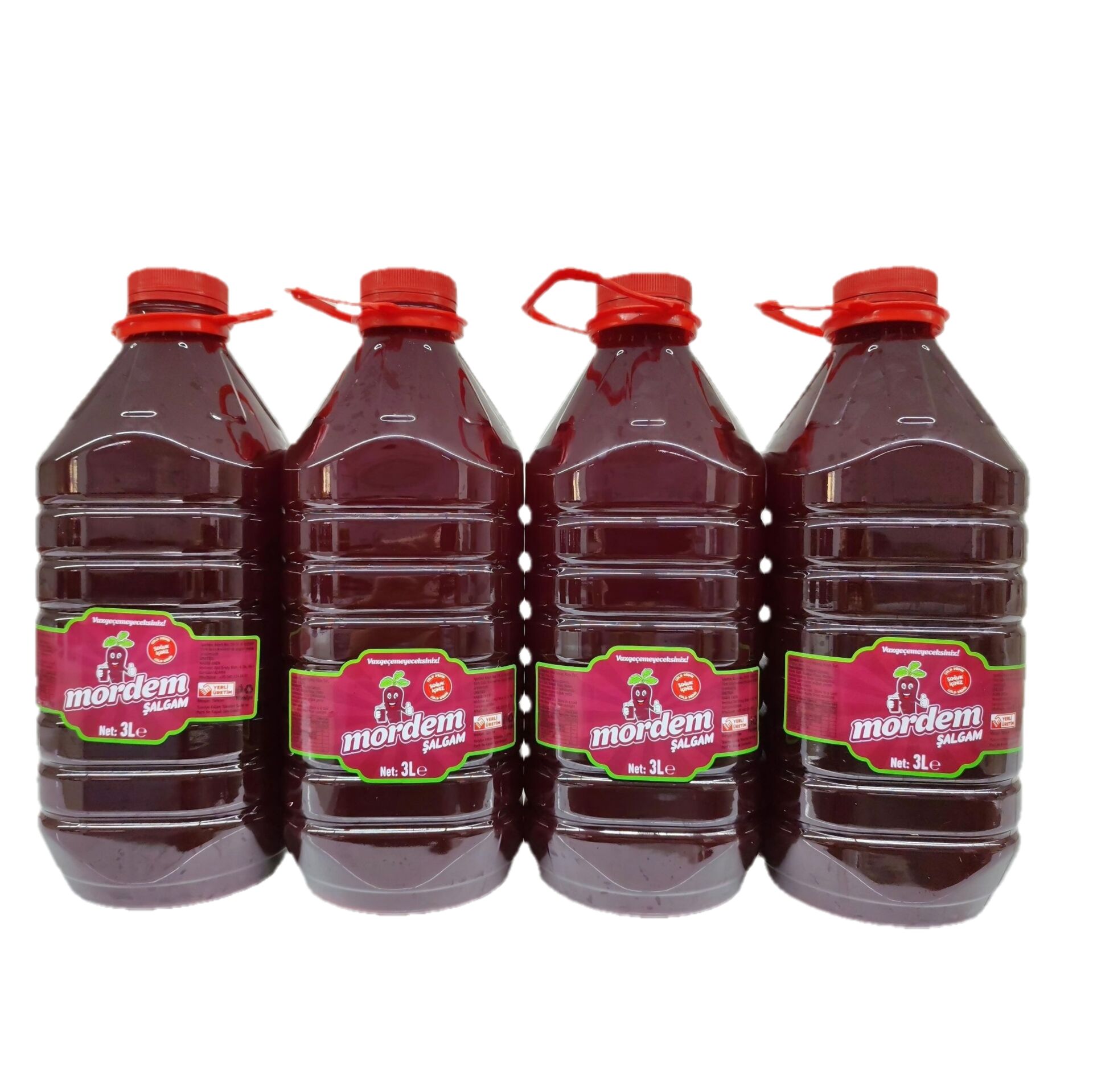 4 adet 3 litre  acılı şalgam